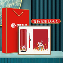 巢湖市蝶设年会礼品保温杯笔记本礼盒水杯套装兔年纪念品定制奖品伴手礼商务