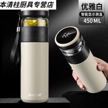 揭阳市福昌洪   紫砂茶杯茶水分离。紫砂杯大容量1000带v盖陶瓷杯办公水杯盖杯茶水分离泡茶杯 山水盖杯(不带茶隔)-棕色