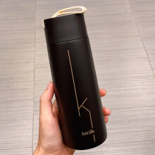南宫市旻寻 茶杯马克杯双层办公创意咖啡杯（带吸管）100个起定制LOGO  2个起发 不支持零售