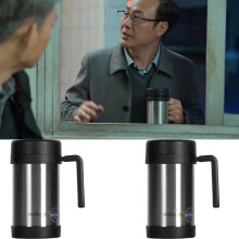 枝江市英氏（YEEHOO）儿童牛奶杯宝宝水杯带刻度家用不锈钢宝宝吸管泡奶喝水杯子带手柄学饮杯防摔 热带橙
