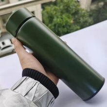 巢湖市特百惠双饮咖啡保温杯女高颜值便携办公室简约不锈钢随行保温杯 绿色500ml