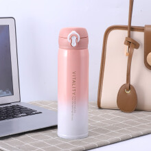 巢湖市膳魔师（THERMOS）茶水分离保温杯女生泡茶杯子不锈钢男士便携水杯定制logo刻字 白色200ml-茶水分离